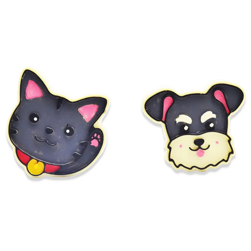 

Pet Dog Cartoon Cartoon Polymer Clay Plaster Putty Molds Concret Cement Silicone Fondant Mold for Baking Pastry Cake Tools