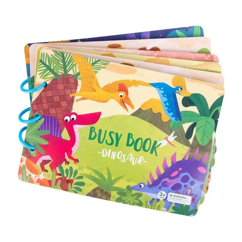 Factory Educational Toys Activity Colorful Busy Book Animal Dinosaur Reusable Sticker Book Educational Preschool DIY Toys