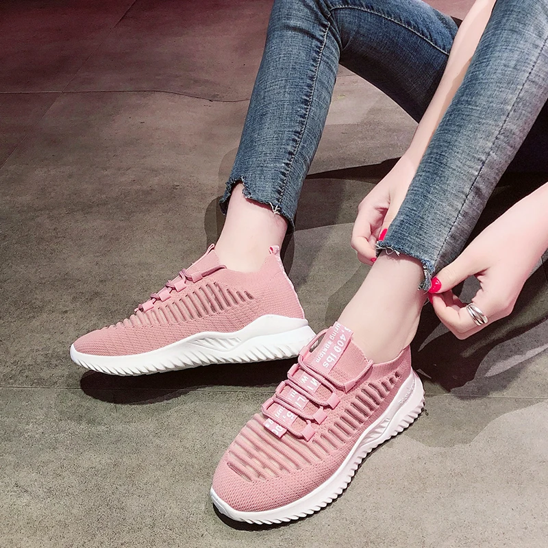 

Hot sale light breathable women casual sports shoes ladies sneakers women, Optional