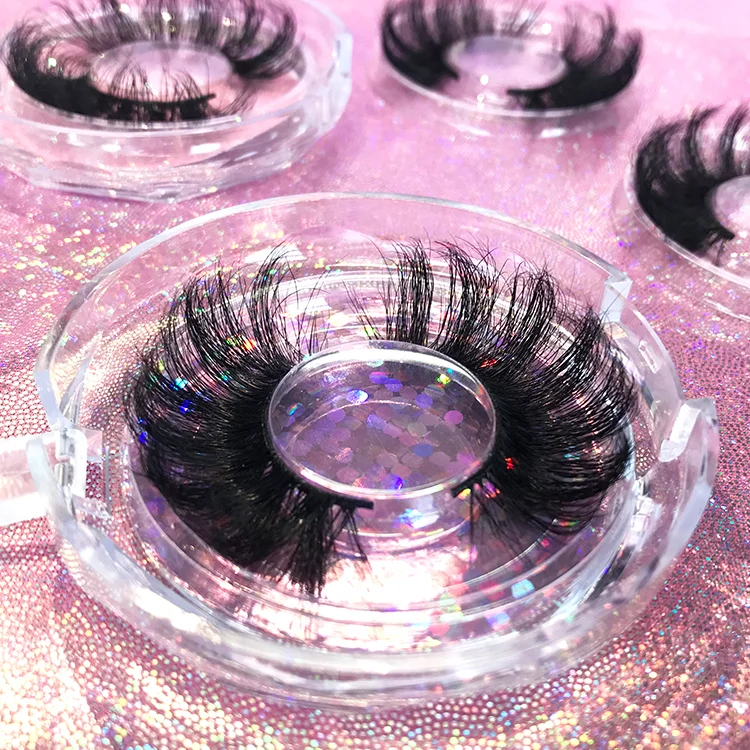 

Best Selling 25mm super fluffy wispy real Mink Eyelashes Vendor Natural look lashes wholesale vendor dramatic25mm 3d Mink Lashes