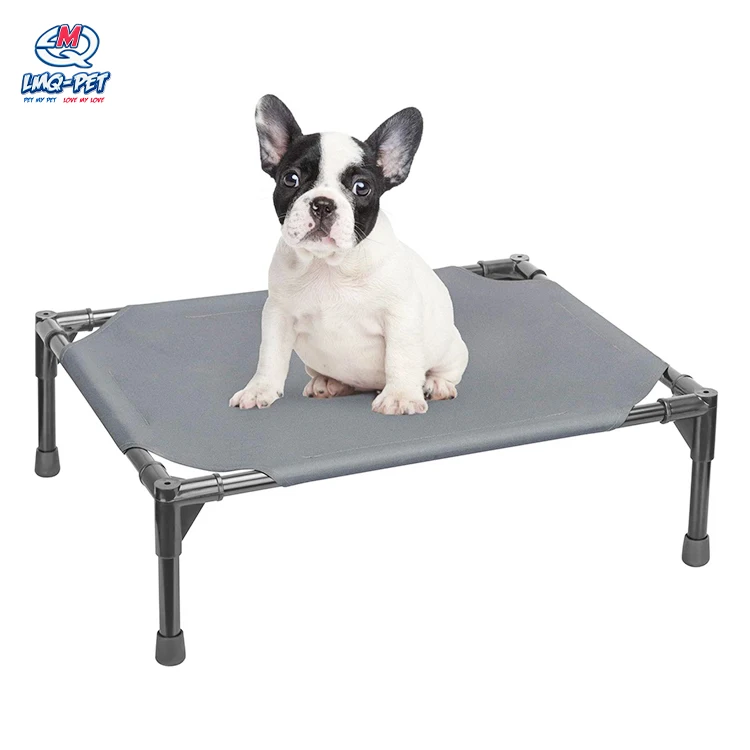 

Waterproof Pet Bed Metal Frame Elevated dog bed Mesh Camping raised Portable Pet Bed, Black