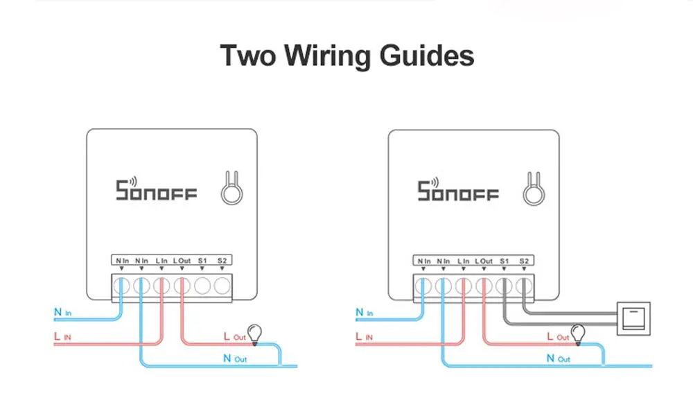 Tuya mini smart switch схема подключения