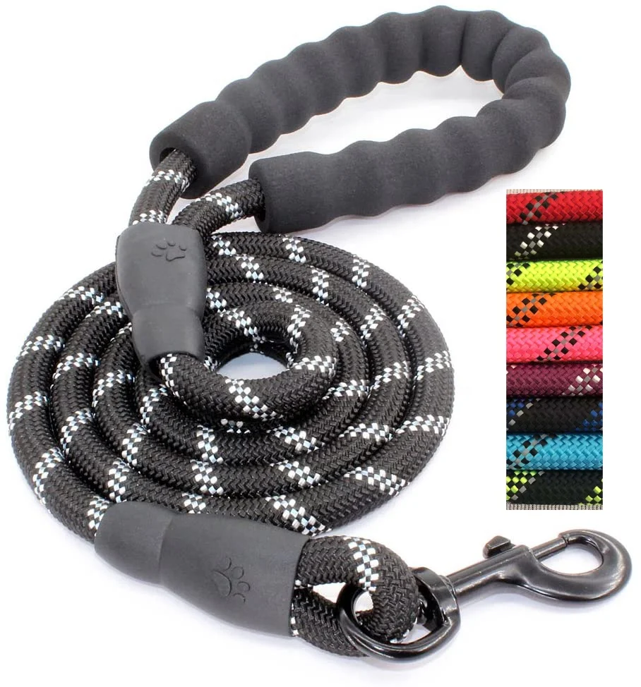 

Large mountain climbing running tracking reflective soft handle nylon rope pet dog leash