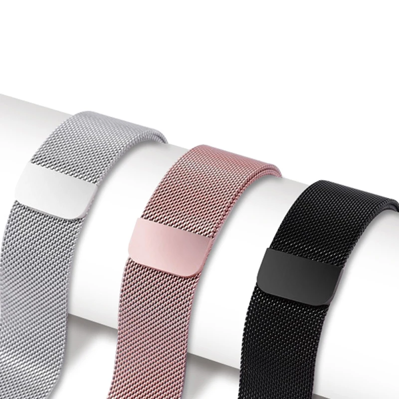 

Milanese Loop 316L Stainless Steel watch straps replacement watch band For Apple Watch Bracelet for iwatch 1/2/3/4/5/6/7/SE, 11 colors