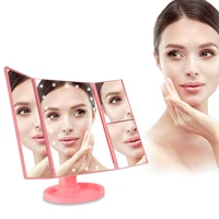 

Modern Style Logo Makeup Led Vanity Make Up Light Folding Trifold Mirror