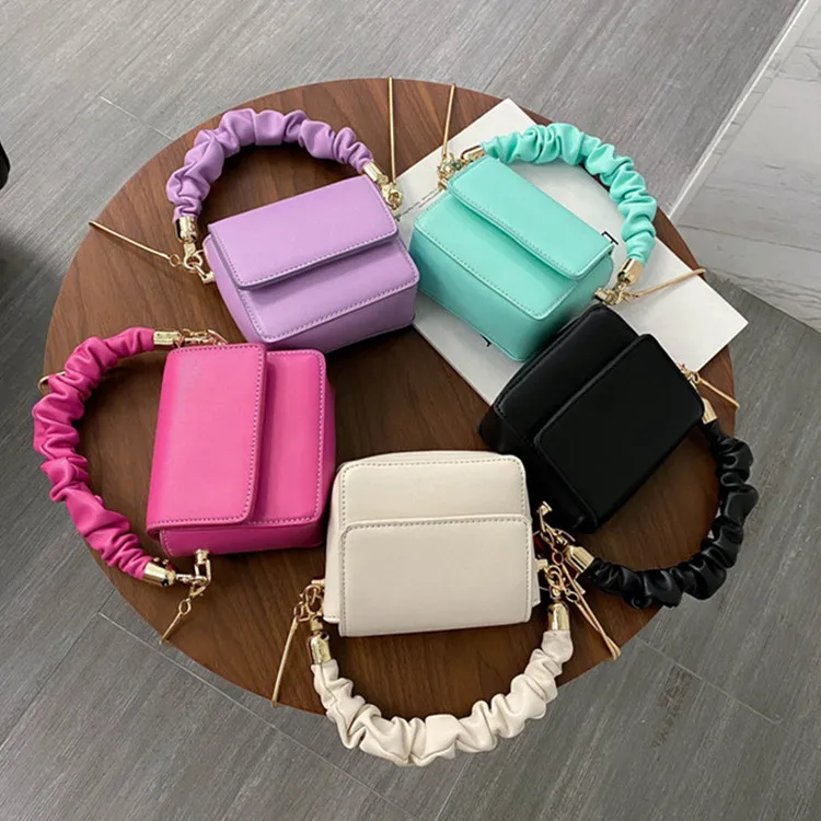 

High Quality Candy Color Summer Chain Ladies Girl Mini Unique Handbags, Customized color