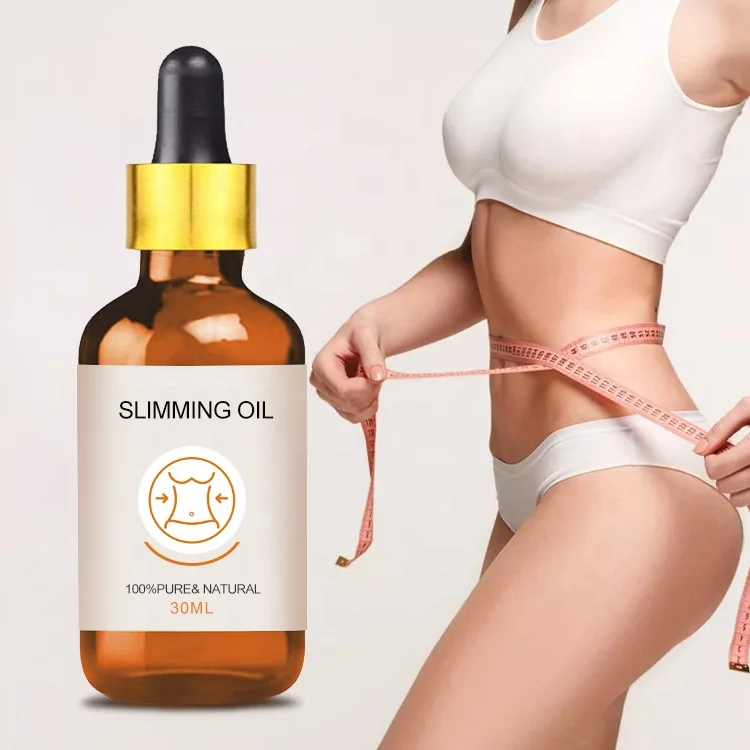 

Private Label Pure Natural Organic Anti Cellulite massage Oil essential oil Fast Weight Loss body slimming oil, Light yellow