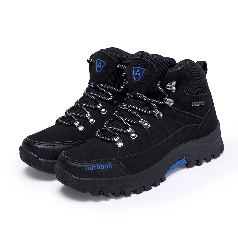 
Factory Wholesale Outdoor Leather High Heel Fashion Winter Trekking Climbing Ankle Boots Hiking Shoes For Men 