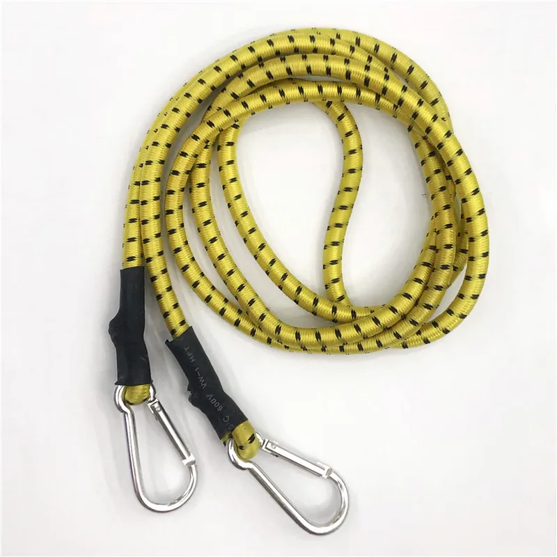Heavy Duty Carry Bag Secure Bungee Cord 0.6/1/1.5M Luggage Strap with carabiner 