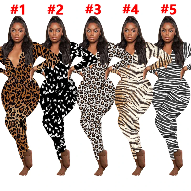 

2021 Onesie Wholesale Adult Womens Onesie bodysuits Pyjama Animals Leopard Print onsie Designer Onesie Long Sleeves full body, 1colors