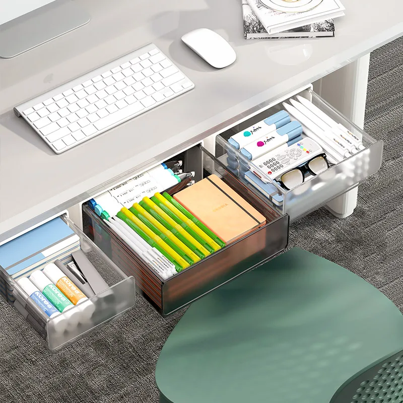 XL Office desk organizer office Under Table Drawer Slide Out Under Table Storage for makeup storage hot sales