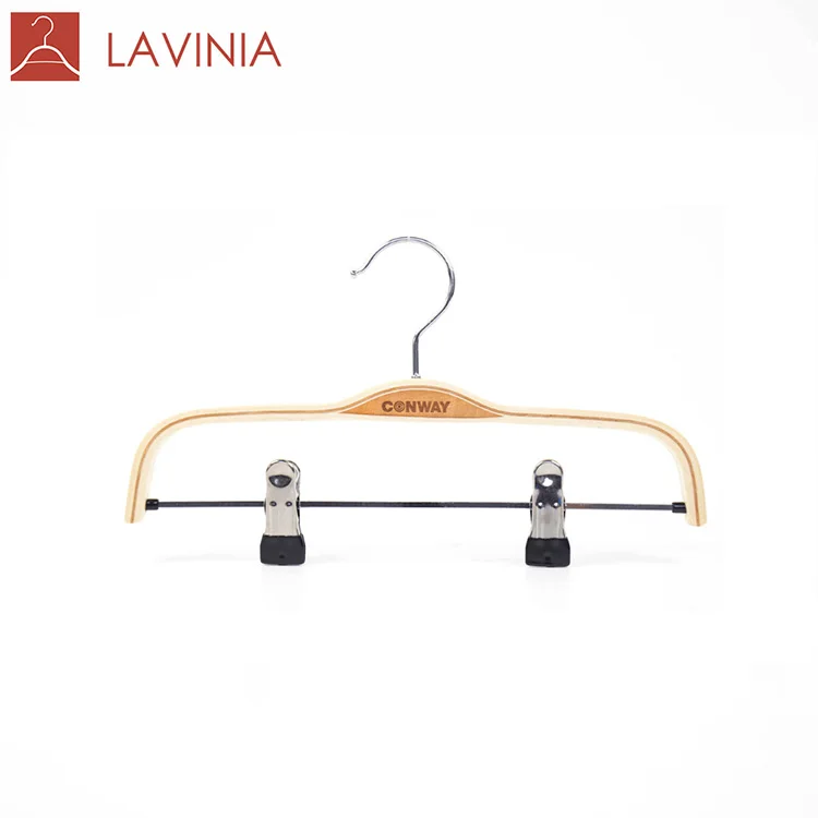 

China Kids Cheap Pants Hangers With Clips,Men Wood Coat Hanger, Any color