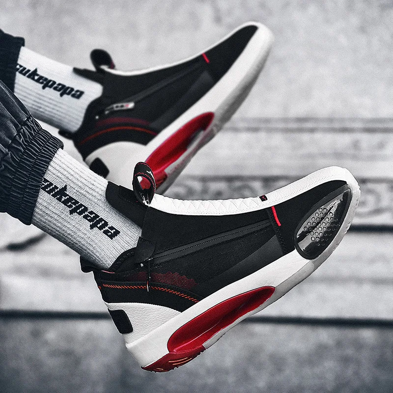 

New Style Custom Logo Large Size Breathable Lightweight Red Men's Casual Sneaker Campus Running Sports Shoes, Black,white,red,green