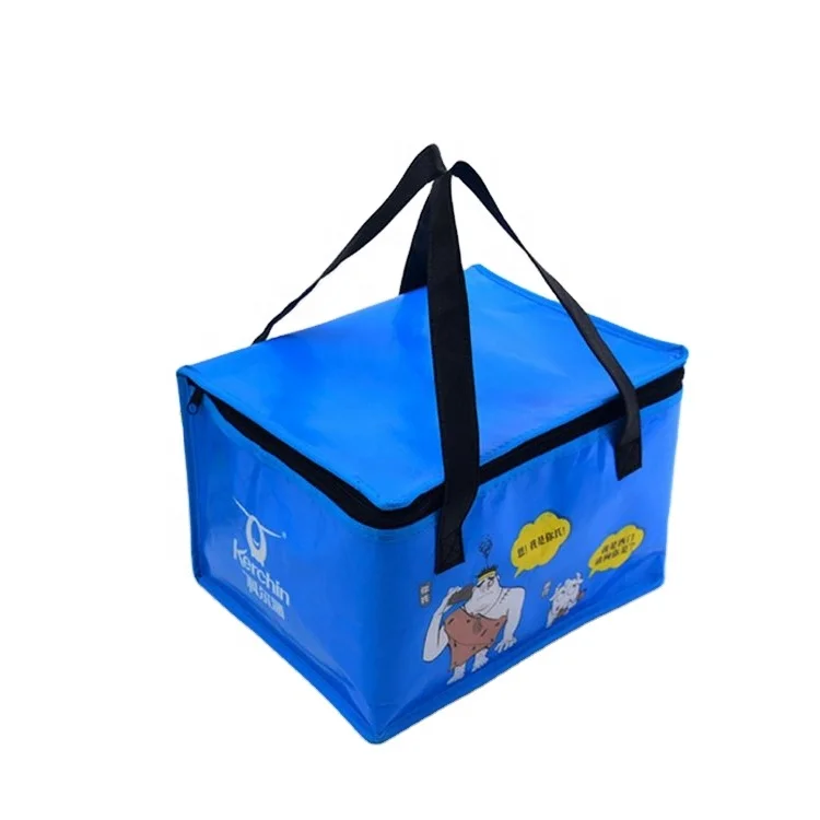 

customized logo thermal design non woven cooler bag with aluminium EPE