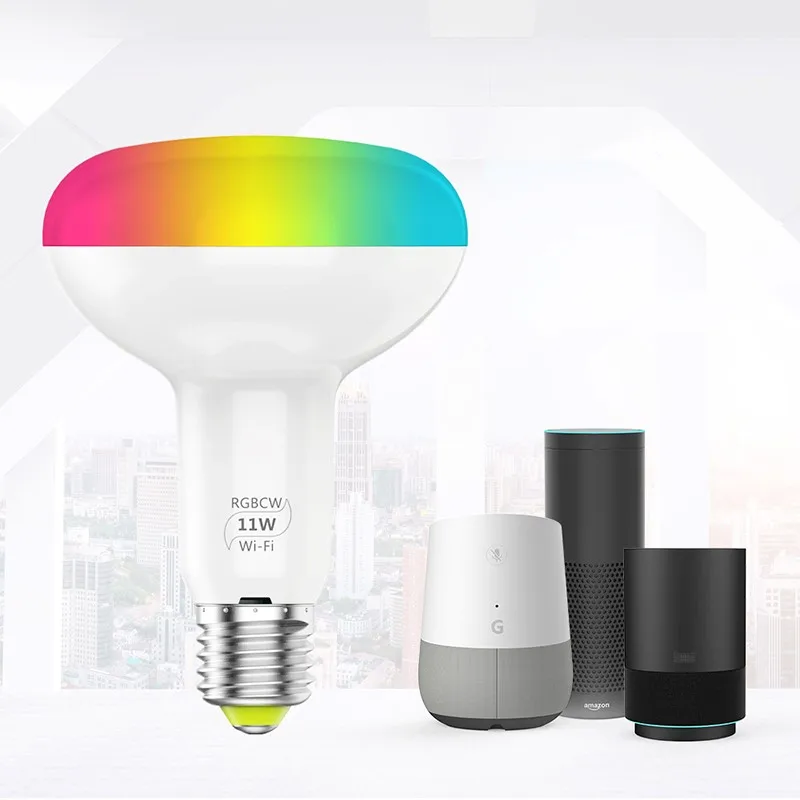 Smart Led Light Bulb Lamp Rgbcw Dimmable Bulbs Google Home Alexa For Residence KTV