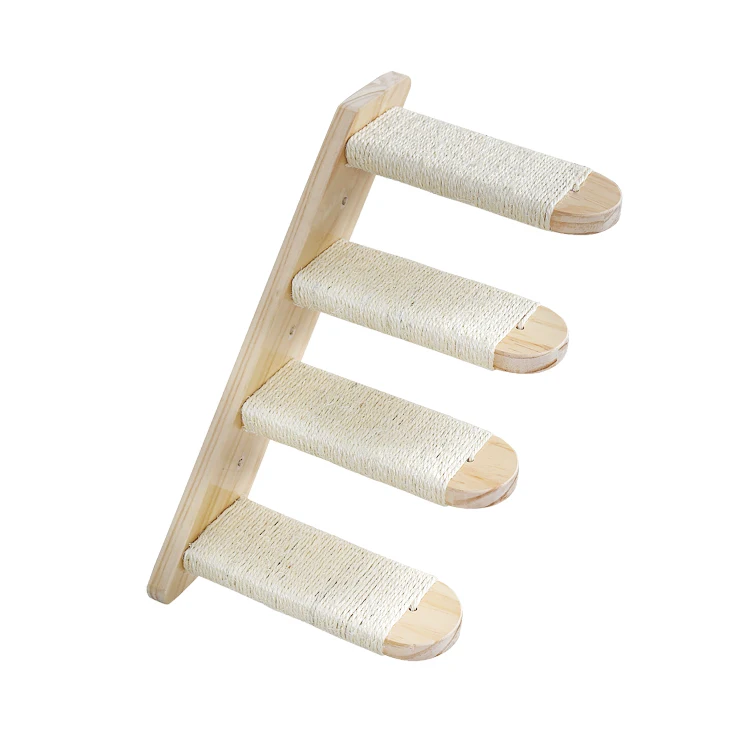

Cat Climbing Shelf Wall Mounted Scratching for Cats Cat Toy, White