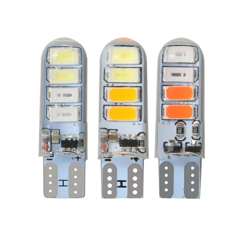 

Dual Color Strobe T10 W5W 194 168 5630 8SMD Silica Gel Strobe Flash Light Car LED Bulbs LED 501 W5W T10 LED bulb lights