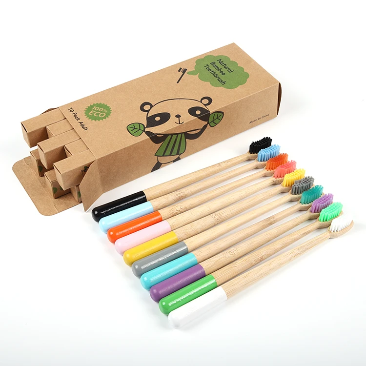 

Eco Friendly Individual Pack Natural Wooden Custom Long Handle Wholesale Biodegradable Charcoal Bamboo Toothbrush