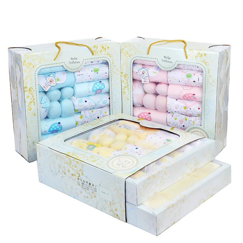 

Queena Pure cotton newborn clothes newborn gift box spring and autumn winter clothes full moon baby's mother and baby products, Picture