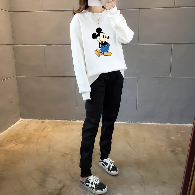 

Plush suit women's casual autumn and winter new Korean loose large size thin ins student thickened sweater set
