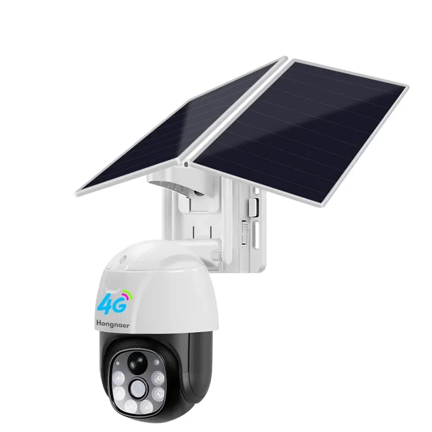 

3MP 1080P 20W Solar Panel 4G Outdoor Security PTZ Camera 7/24 V380 Pro 4G Sim Card Solar 20A Battery Powered CCTV Solar Camera