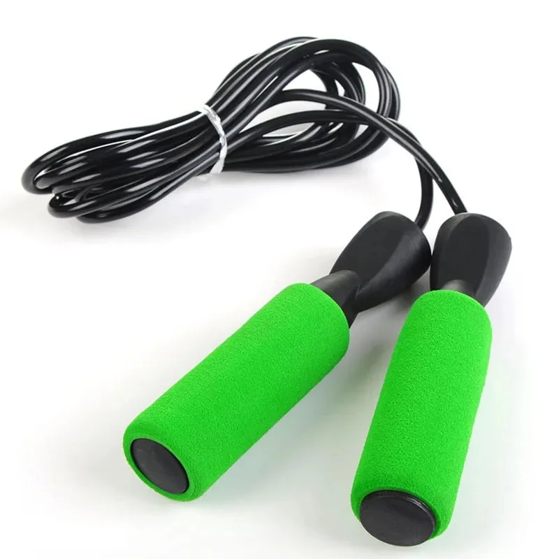 

Custom Exercise Speed Weight Jump Rope Fitness Exercise Training Green Handle double dutch jump rope, Customized color