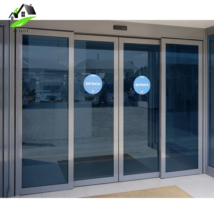 
automatic frameless folding glass doors exterior entry patio doors system price 