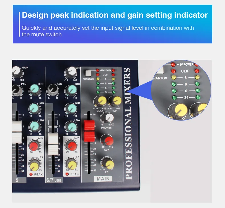 power mixer 6 channel