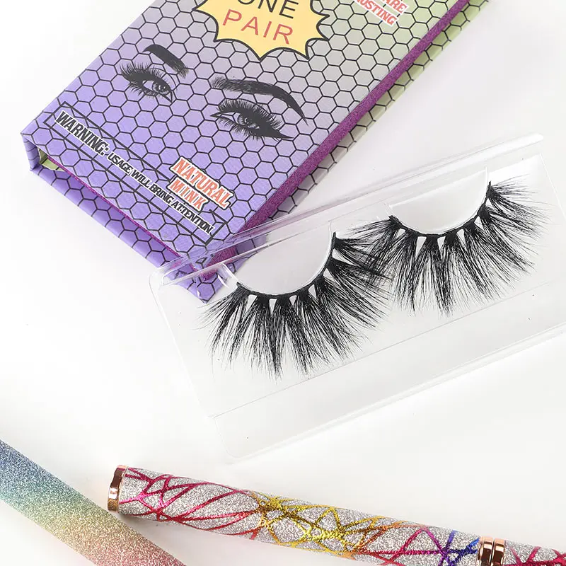 

natural full strip lashes 6d false eyelashes lashes3d wholesale vendor 25mm mink eyelash customized boxes logo bulk eyelashes