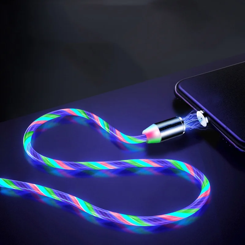 Strong magnetic magnetic head data cable 3-in-1 optical fiber charging cable - ANKUX.COM