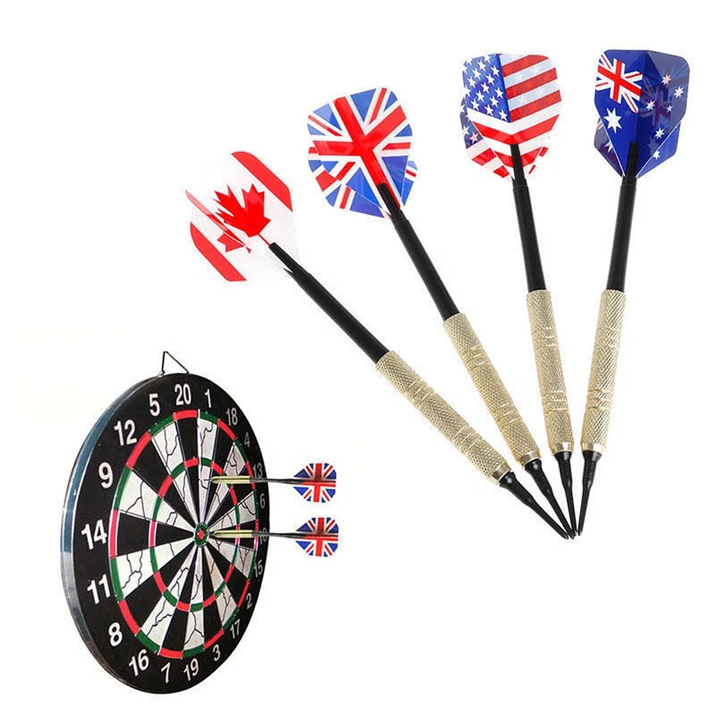 

12 Pieces+ 36 dart point Professional 14 Grams Soft Tip Darts Set with Extra Plastic Tips for Electronic Dartboard Accessories, Customers' requirements