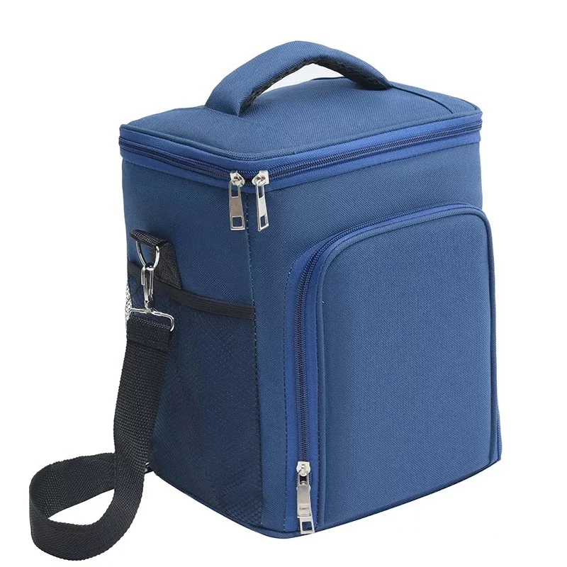 

Shoulder Belt Function Lunch Box Work With Food Aluminum Foil Thick Thermal Insulation Bag Hand Portable Lunch Bag