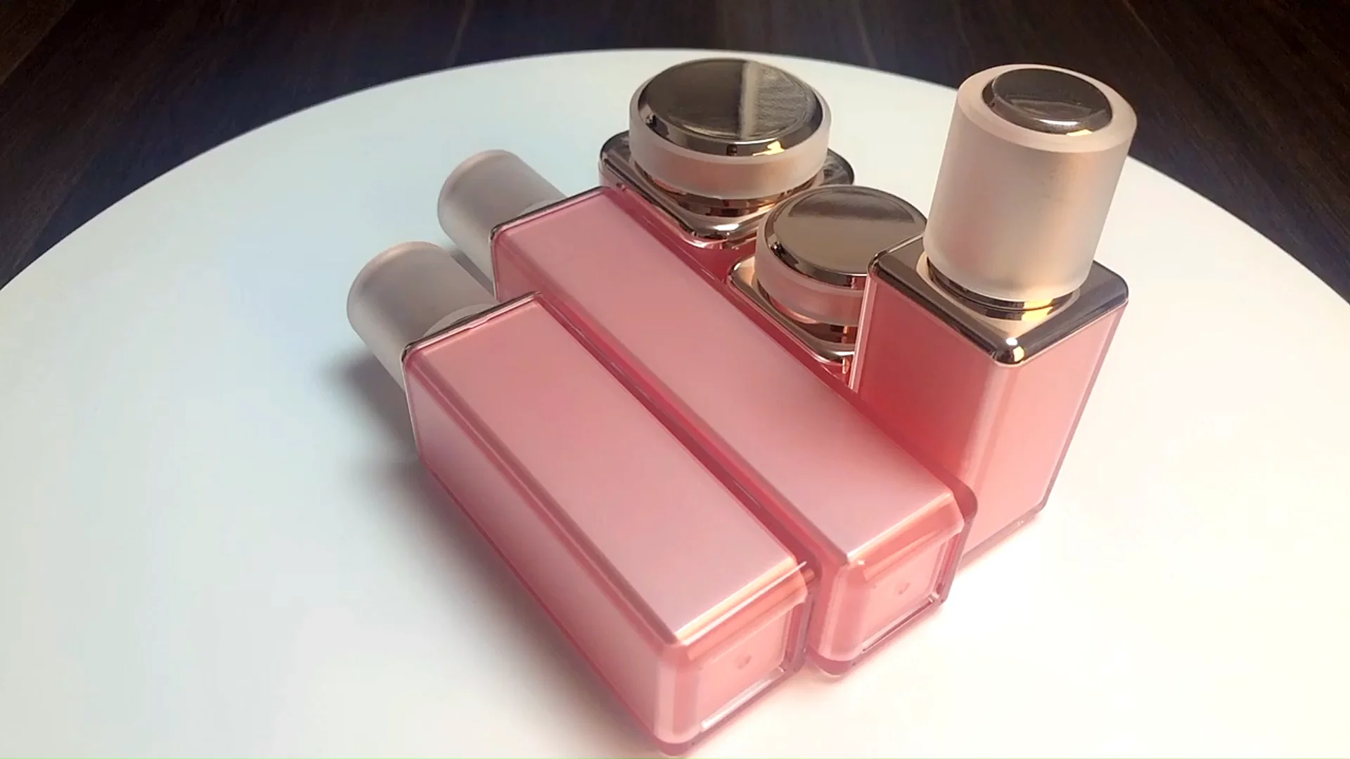 Luxury Square Custom Design 30g 50g 80ml 100ml 120ml Pink Cosmetic