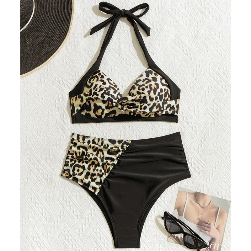 2023 New OEM Wholesale Customizable Backless Spaghetti String Plus Size Mature Women Push up Luxury Brand Bikini Set