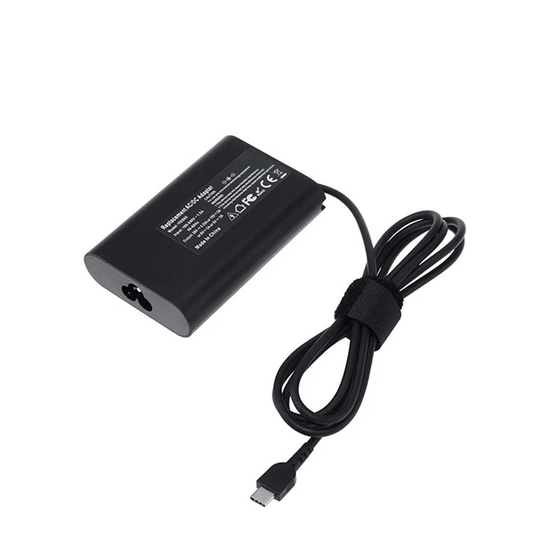 

65W 20V 3.25A USB-C Power Adapter Charger 65W TYPE C PD charger for Dell, Black