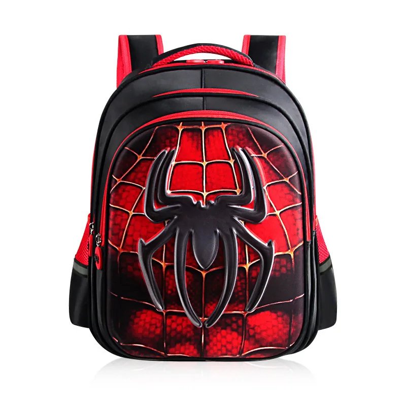 

3D Stereo Hard Shell Spiderman Elementary School Kids Cartoon Backpack Superman Toddler Bag