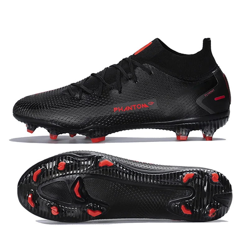 

New arrival High ankle soccer shoes phamtom superflyers Turf football cleats Most popular design Training football shoes