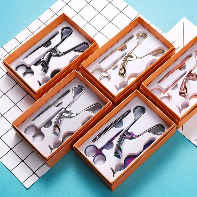 

Samples Free Tweezers Eyebrow Proffesional Kit, Gold black sliver