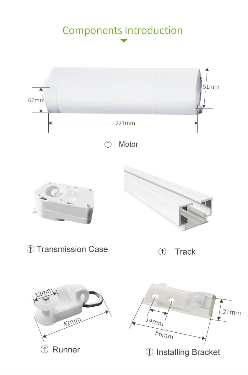 Hotel Automated Curtain Rail Mechanism/motorized Curtain Track System ...