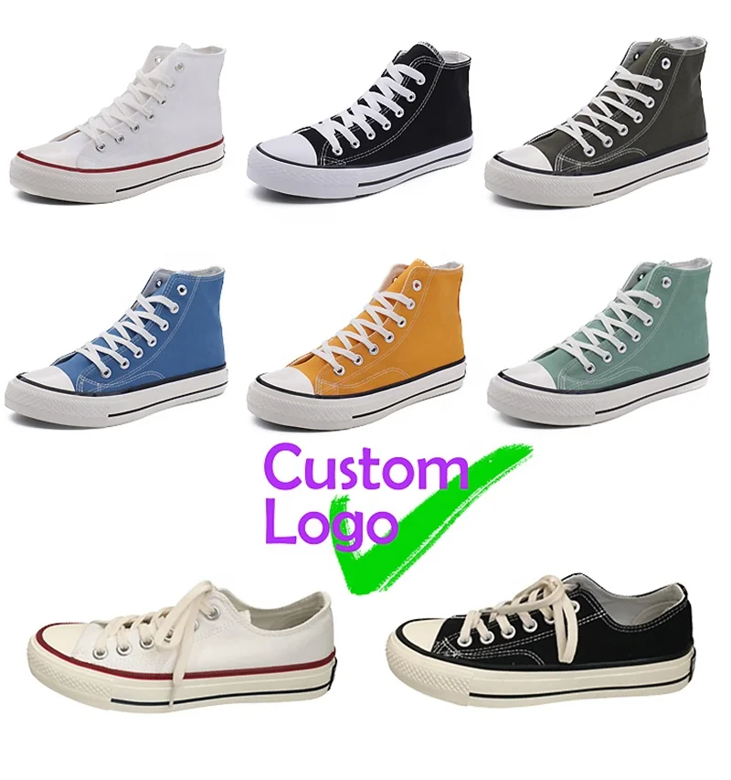 

Custom Canvas Shoes Classic Mens Casual Canvas Shoes Manufacturer Vulcanized Shoes Custom Canvas Lace Up Sneakers