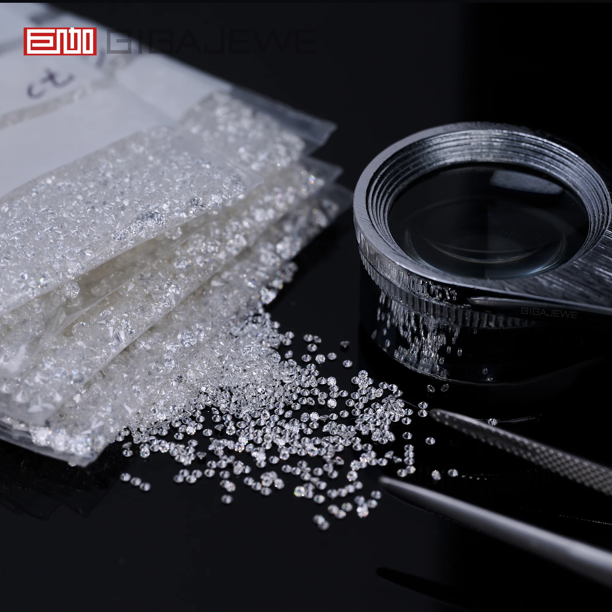 

GIGAJEWE wholesale CVD hpht white DEF color VVS-SI clarity melee lab grown diamond for jewelry making