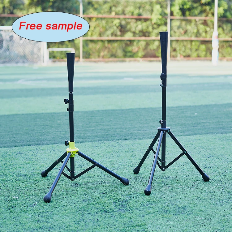 

OEM High Quality Tripod Travel Black Adjustable Batting Tee For Baseball, Black, custom accept