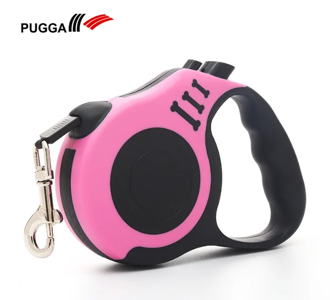 

Factory Durable Pet Running Cord Lead Dog Rope Sturdy 3m/5m Retractable Leash In Amazon, 5 colors