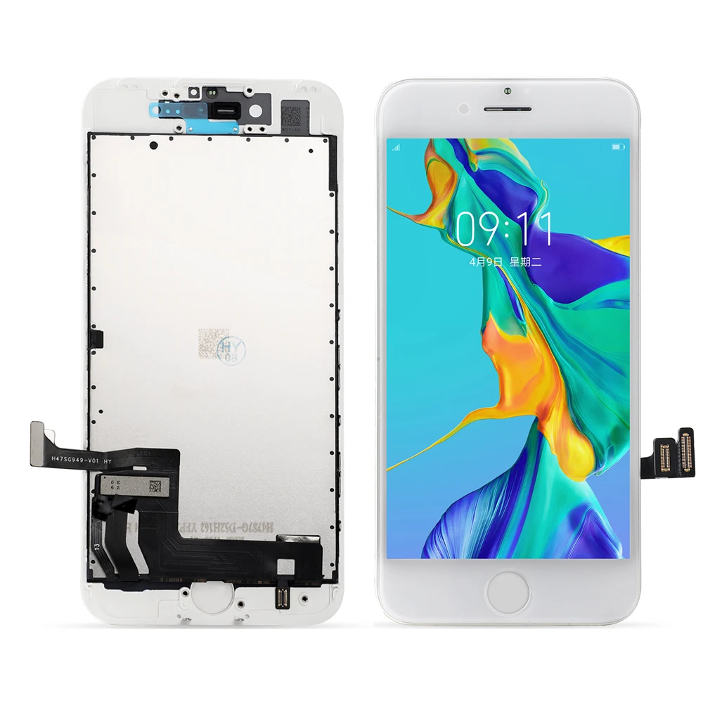 

Mobile cell phone screen replacement high quality touch digitizer original display for iphone 7 lcd TFT, Black/white