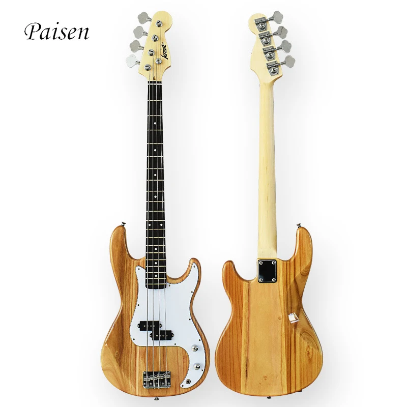 

paisen bajo electrico 4 cuerdas  Paulownia Wood musical instruments elektrik electric acoustic 4 string bass guitar
