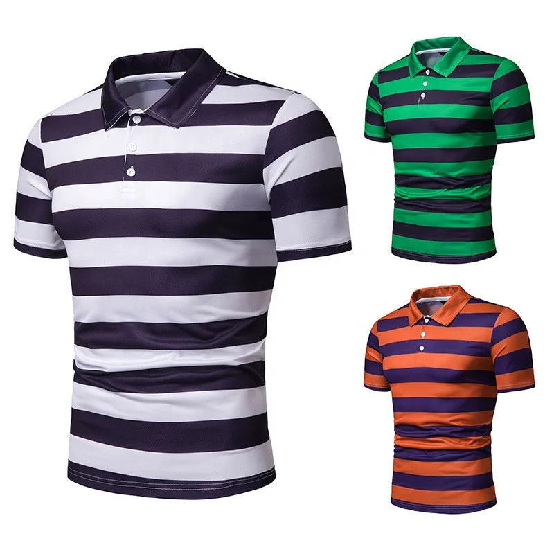 

Latest New Sportswear Men Shirt Apparel Design Polo, White/green/orange