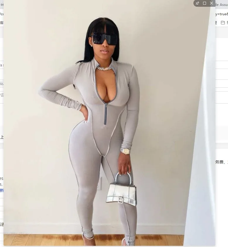 

Amazon women's new personalized reverse design high waist slim sports Jumpsuit, 3colors