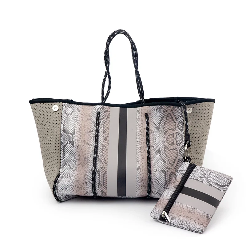 

Customized Handbag Neoprene Tote Bag women Shoulder Bag 2021 fall