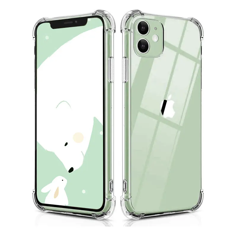 

2020 New Product Amazon Hot sale Flexible Soft Tpu Clear Phone Case For Iphone 11 Pro Case Back Cover Shockproof Wholesale
