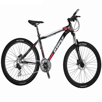 red and black mountain bike